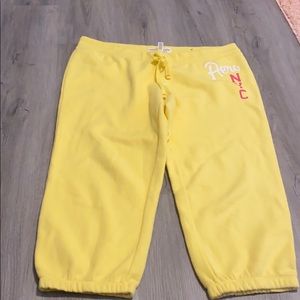 Sweatpants barely worn and has two small stains